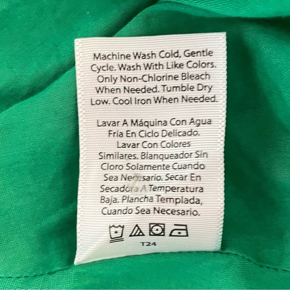 Terra & Sky Off The Shoulder Dress Women’s Plus Size 4X Green Tropical Ruffle - Picture 14 of 14